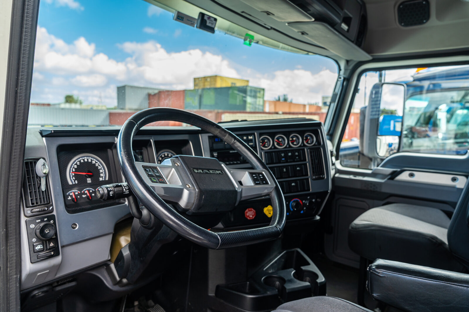 Truck cabin interior